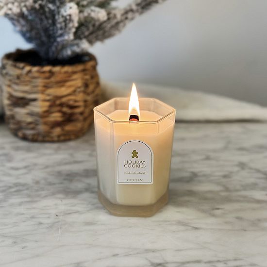 Sonoma Goods For Life® Holiday Cookies Scented Wooden Wick Candle 7.3-oz.