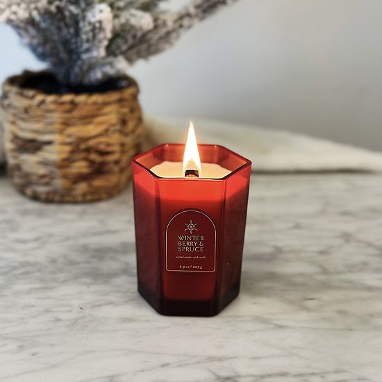 Sonoma Goods For Life® Winter Berry & Spruce 7.3-oz. Scented Candle