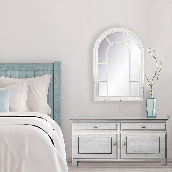 Sonoma Goods For Life® Shabby White Window Pane Mirror