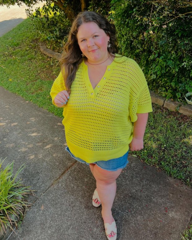 Plus Size Sonoma Goods For Life® Short Sleeve Henley Sweater