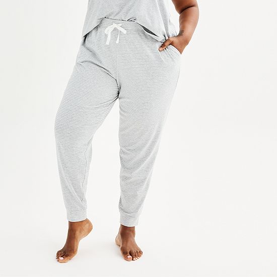 Plus Size Sonoma Goods For Life® Cotton Modal Cuffed Sleep Pants