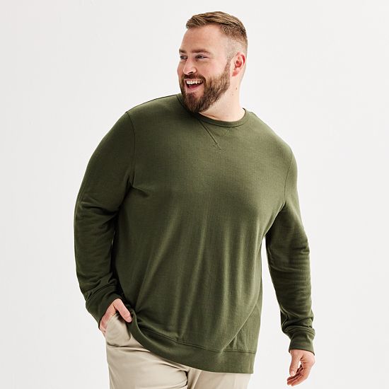 Big & Tall Sonoma Goods For Life® Double Knit Crewneck Tee
