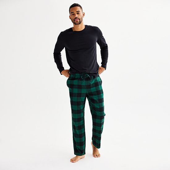 Men's Sonoma Goods For Life® 2-pc. Long Sleeve Pajama Shirt & Flannel Pajama Pants Set