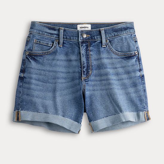 Women's Sonoma Goods For Life® Mid Rise Roll Cuff Shorts