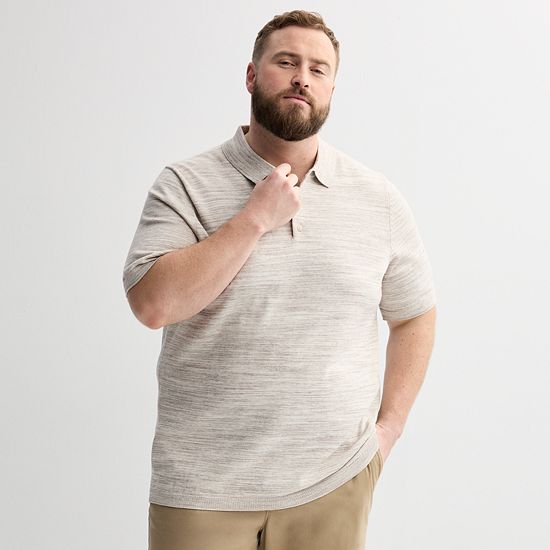 Big & Tall Sonoma Goods For Life® Short Sleeve Sweater Polo