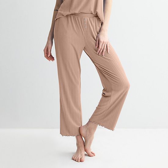 Women's Sonoma Goods For Life® Elevated Rib Pajama Pants