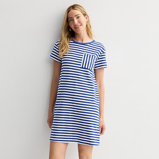 Women's Sonoma Goods For Life® Towel Terry T-Shirt Dress