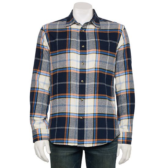Sonoma Goods For Life® Adaptive Long Sleeve Flannel Shirt