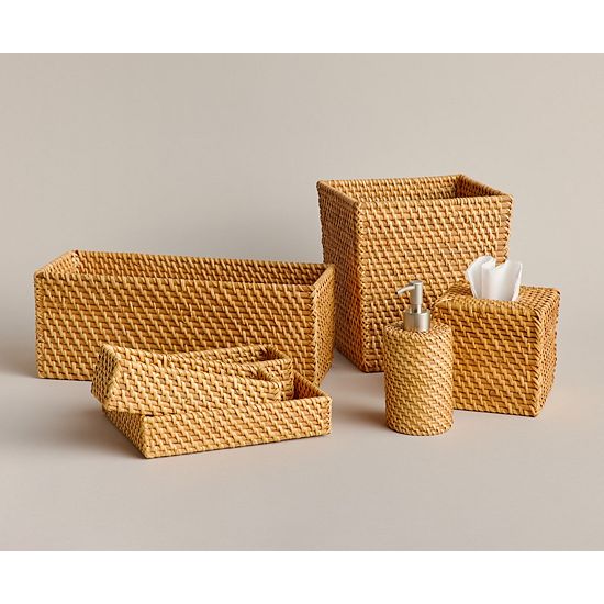 Sonoma Goods For Life® 3-Piece Handwoven Rattan Vanity Set