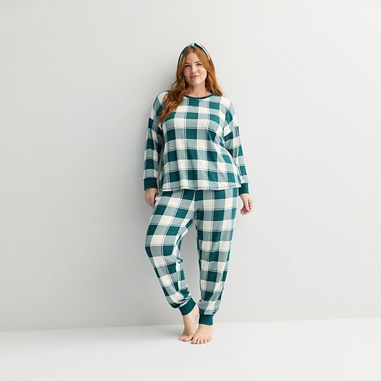 Plus Size Sonoma Goods For Life® 2 Pack Pajama Top & Pajama Bottoms Set
