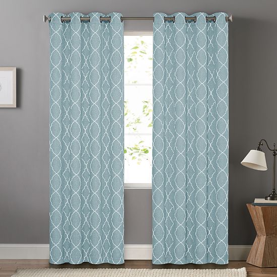  Sonoma Goods For Life® 2-pack Embroidered Dynasty Blackout Curtain