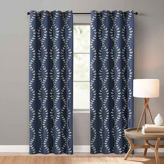  Sonoma Goods For Life® Ultimate Performance 2-Pack Lindley Embroidered 100% Blackout Curtain