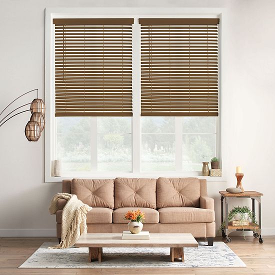  Sonoma Goods For Life® Cordless Faux Wood Blind - 64" Length