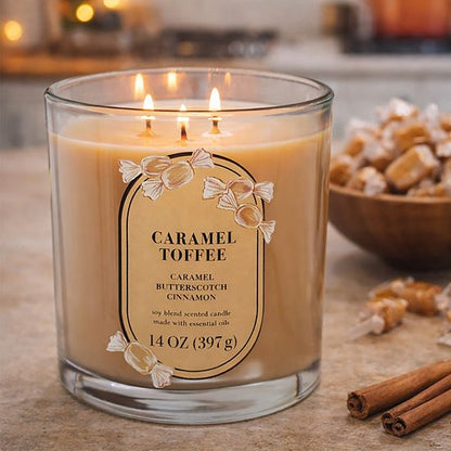  Sonoma Goods For Life® Caramel Toffee 14-oz. Single Pour Jar Candle