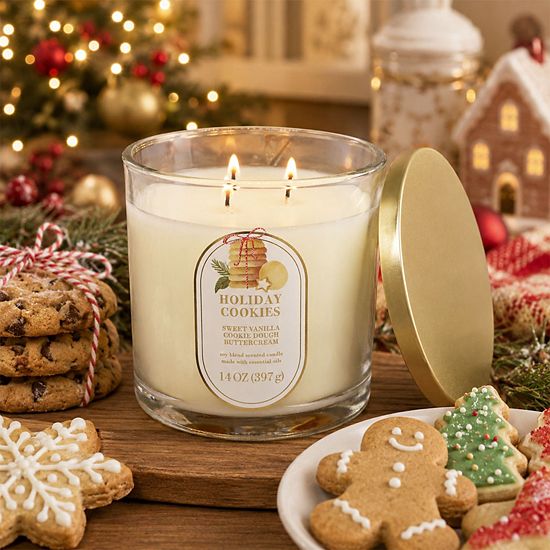  Sonoma Goods For Life® 14-oz. Holiday Cookies Candle Jar