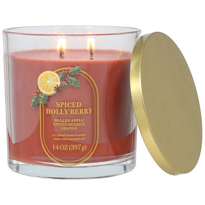  Sonoma Goods For Life® 14-oz. Spiced Holly Berry Single Pour Candle