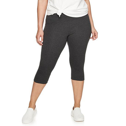  Plus Size Sonoma Goods For Life® Knit Capri Leggings