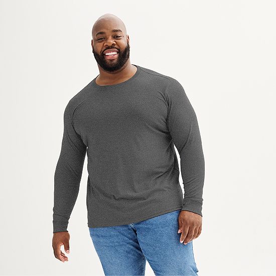  Big & Tall Sonoma Goods For Life® Supersoft Long Sleeve Crewneck Tee