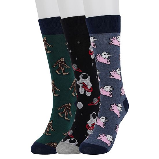  Men's Sonoma Goods For Life® 3-pack Mixed Novelty Socks