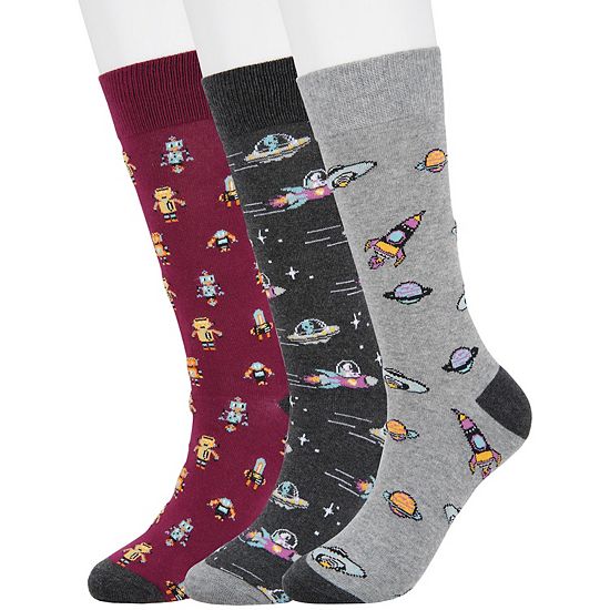  Men's Sonoma Goods For Life® 3-pack Mixed Novelty Socks