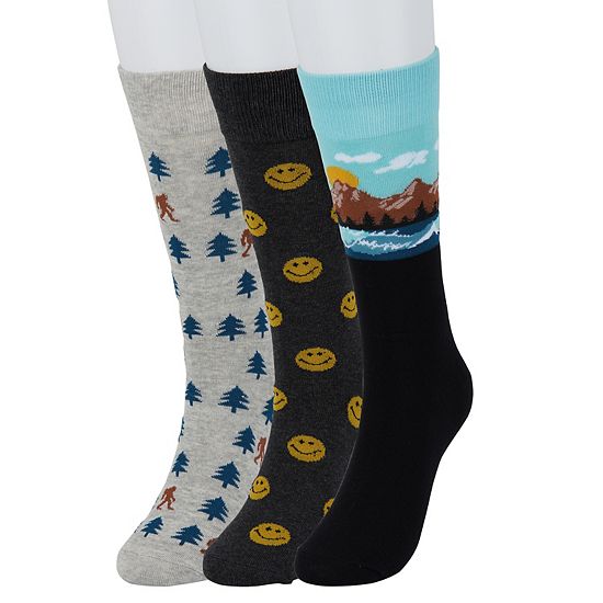  Men's Sonoma Goods For Life® 3-pack Mixed Novelty Socks