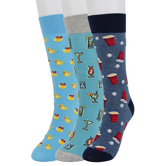  Men's Sonoma Goods For Life® 3-pack Mixed Novelty Socks