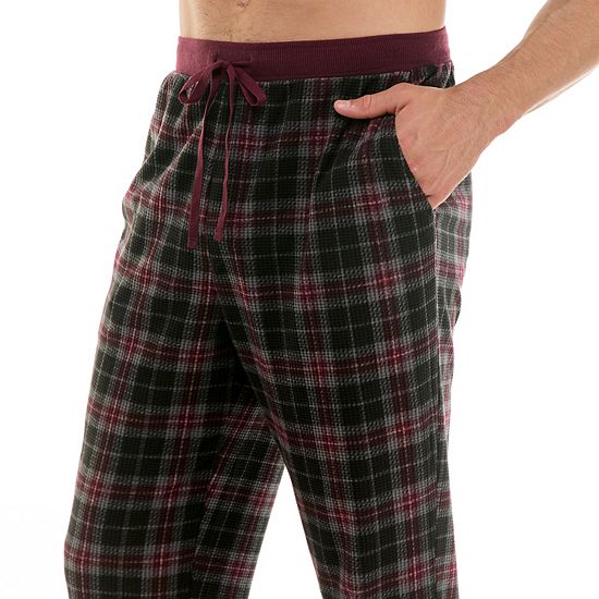  Men's Sonoma Goods For Life® Supersoft Waffle Pajama Pants With Banded Bottoms