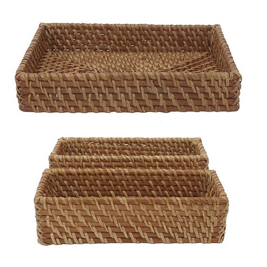  Sonoma Goods For Life® 3-Piece Handwoven Rattan Vanity Set