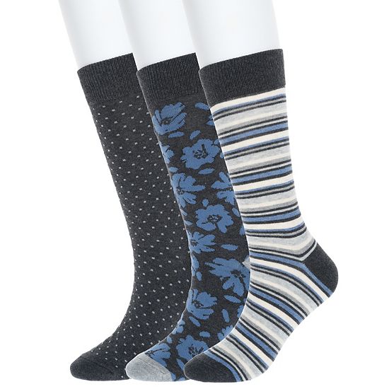  Men's Sonoma Goods For Life® 3-pack Patterned Dress Socks