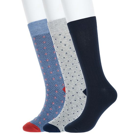  Men's Sonoma Goods For Life® 3-pack Patterned Dress Socks