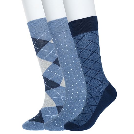  Men's Sonoma Goods For Life® 3-pack Patterned Dress Socks