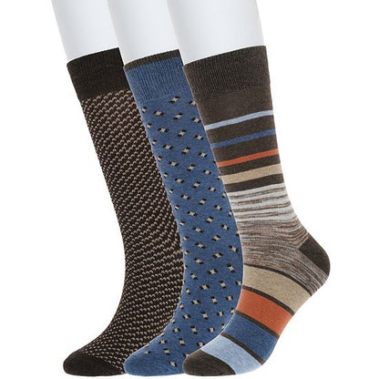  Men's Sonoma Goods For Life® 3-pack Patterned Dress Socks