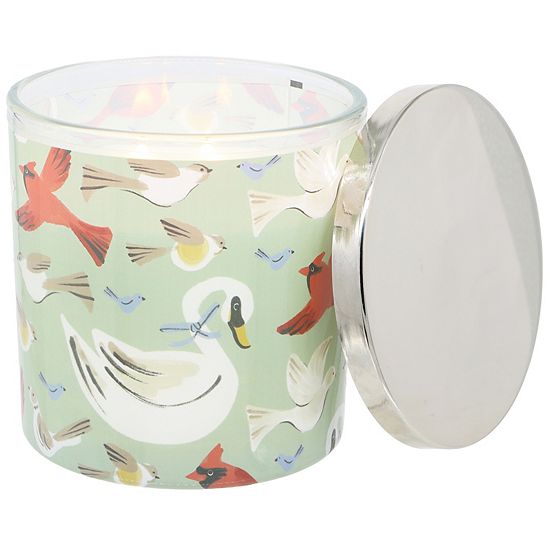  Sonoma Goods For Life® Balsam Fir Holiday Birds Decal Candle