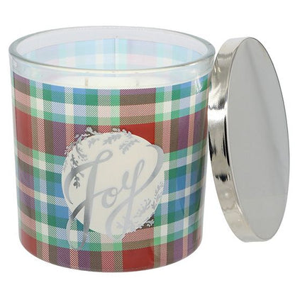  Sonoma Goods For Life® 12-oz. Plaid Decal Candle