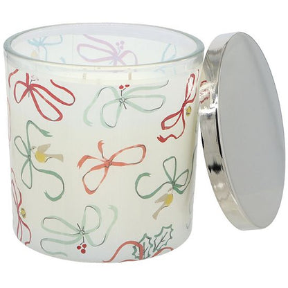  Sonoma Goods For Life® 12-oz. Holiday Bows Decal Candle