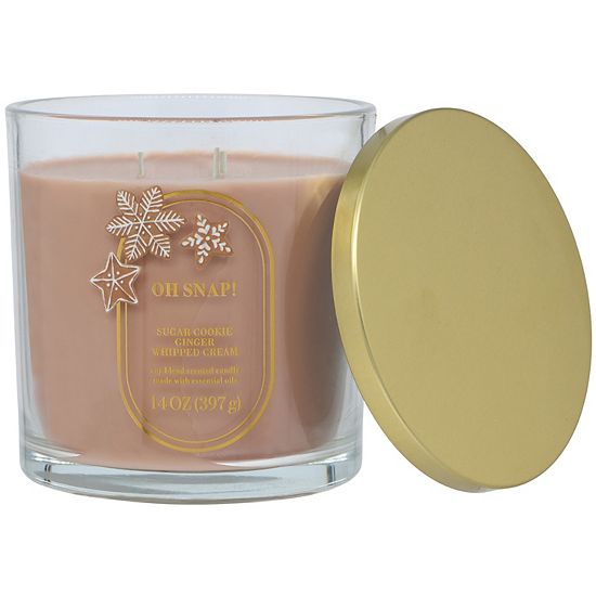  Sonoma Goods For Life® Oh Snap! Sugar Cookie Ginger Whipped Cream 14-oz. Large Candle Jar