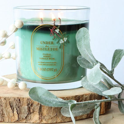  Sonoma Goods For Life® Under The Mistletoe Floral Berry Vanilla Musk 14-oz. Large Candle Jar