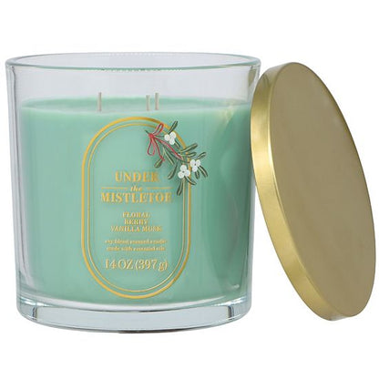  Sonoma Goods For Life® Under The Mistletoe Floral Berry Vanilla Musk 14-oz. Large Candle Jar
