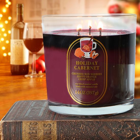  Sonoma Goods For Life® Holiday Cabernet 14-oz. Soy Blend Scented Candle