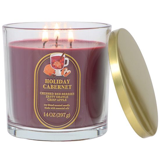 Sonoma Goods For Life® Holiday Cabernet 14-oz. Soy Blend Scented Candle