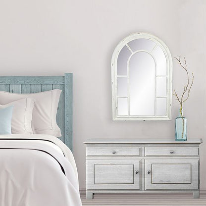  Sonoma Goods For Life® Shabby White Window Pane Mirror