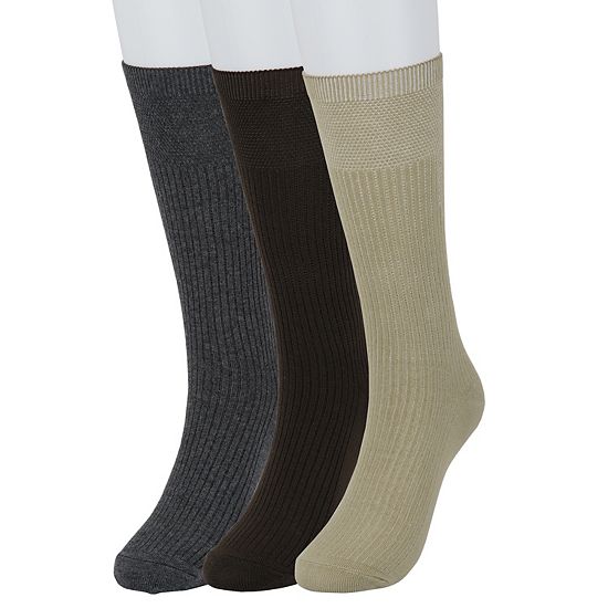  Men's Sonoma Goods For Life® 3-pack Ribbed Dress Socks
