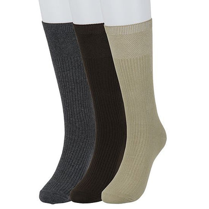  Men's Sonoma Goods For Life® 3-pack Ribbed Dress Socks