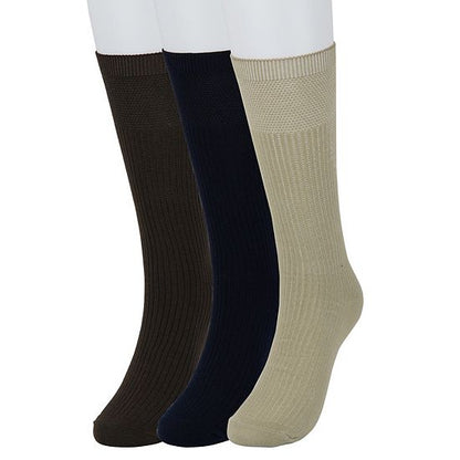  Men's Sonoma Goods For Life® 3-pack Ribbed Dress Socks