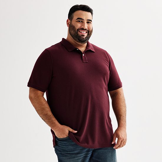  Big & Tall Sonoma Goods For Life® Short Sleeve Pique Polo