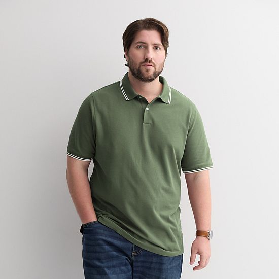  Big & Tall Sonoma Goods For Life® Short Sleeve Pique Polo
