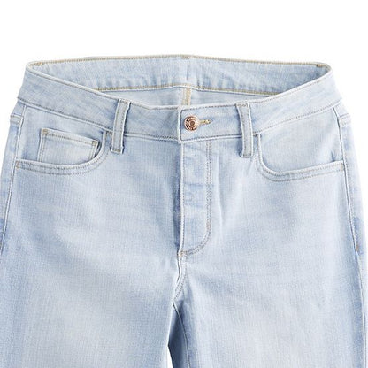  Women's Sonoma Goods For Life® Adaptive Easy Dressing Mid-Waisted Straight Leg Jeans