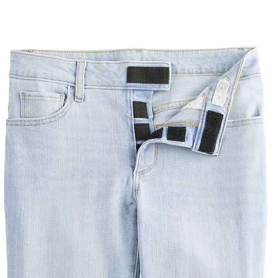  Women's Sonoma Goods For Life® Adaptive Easy Dressing Mid-Waisted Straight Leg Jeans