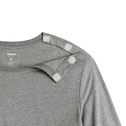  Men's Adaptive Sonoma Goods For Life® Easy Dressing Long Sleeve Crew Tee