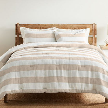  Sonoma Goods For Life® Stillwater Gauze Stripe Comforter Set With Shams